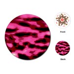 Pink  Waves Flow Series 9 Playing Cards Single Design (Round) Front