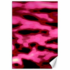 Pink  Waves Flow Series 9 Canvas 20  X 30  by DimitriosArt