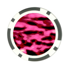 Pink  Waves Flow Series 9 Poker Chip Card Guard (10 Pack) by DimitriosArt