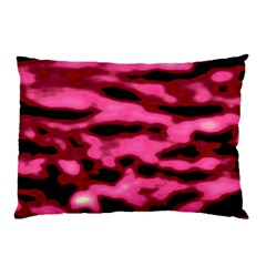 Pink  Waves Flow Series 9 Pillow Case (two Sides) by DimitriosArt