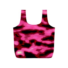 Pink  Waves Flow Series 9 Full Print Recycle Bag (s) by DimitriosArt