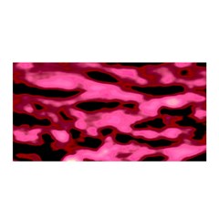 Pink  Waves Flow Series 9 Satin Wrap by DimitriosArt