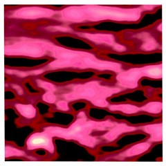 Pink  Waves Flow Series 9 Wooden Puzzle Square by DimitriosArt