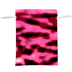 Pink  Waves Flow Series 9  Lightweight Drawstring Pouch (xl) by DimitriosArt