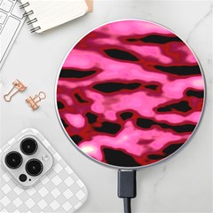 Pink  Waves Flow Series 9 Wireless Charger by DimitriosArt