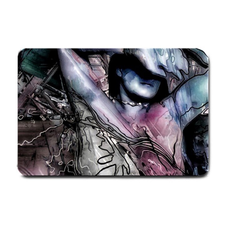 Watercolor Girl Small Doormat 