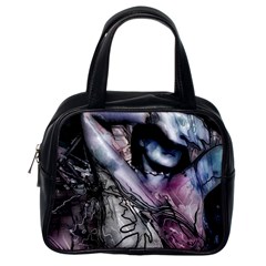 Watercolor Girl Classic Handbag (one Side) by MRNStudios