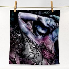 Watercolor Girl Face Towel by MRNStudios