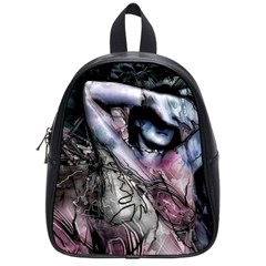 Watercolor Girl School Bag (small) by MRNStudios