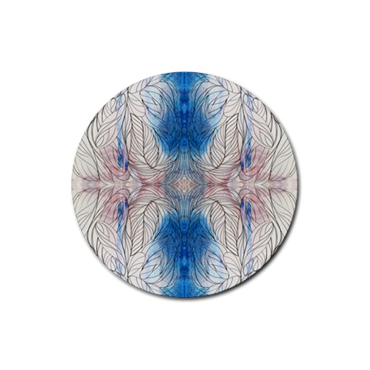 Mixed media art Rubber Coaster (Round)