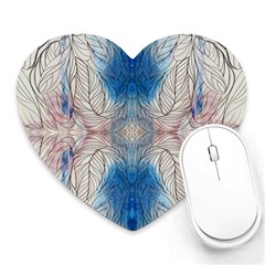 Mixed Media Art Heart Mousepads by kaleidomarblingart