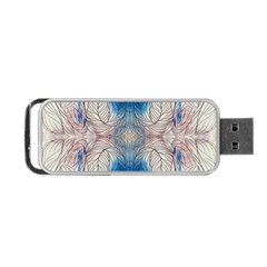 Mixed Media Art Portable Usb Flash (one Side) by kaleidomarblingart