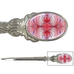 Red Repeats Letter Opener by kaleidomarblingart