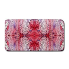 Red Repeats Medium Bar Mats by kaleidomarblingart