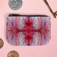 Red Repeats Mini Coin Purse by kaleidomarblingart