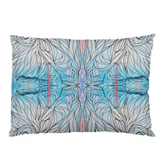 Blue Repeats I Pillow Case by kaleidomarblingart