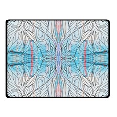 Blue Repeats I Fleece Blanket (small) by kaleidomarblingart