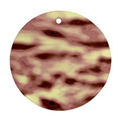 Pink  Waves Flow Series 10 Ornament (round) by DimitriosArt