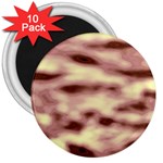 Pink  Waves Flow Series 10 3  Magnets (10 pack)  Front