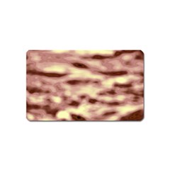 Pink  Waves Flow Series 10 Magnet (name Card) by DimitriosArt