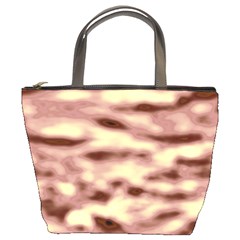 Pink  Waves Flow Series 10 Bucket Bag by DimitriosArt