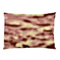 Pink  Waves Flow Series 10 Pillow Case by DimitriosArt