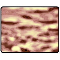 Pink  Waves Flow Series 10 Fleece Blanket (medium)  by DimitriosArt