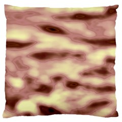 Pink  Waves Flow Series 10 Large Cushion Case (two Sides) by DimitriosArt