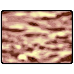 Pink  Waves Flow Series 10 Double Sided Fleece Blanket (large)  by DimitriosArt