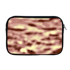 Pink  Waves Flow Series 10 Apple Macbook Pro 17  Zipper Case by DimitriosArt