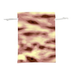 Pink  Waves Flow Series 10 Lightweight Drawstring Pouch (l) by DimitriosArt