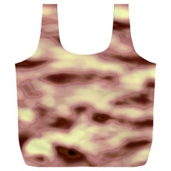 Pink  Waves Flow Series 10 Full Print Recycle Bag (xxxl) by DimitriosArt