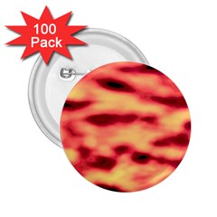 Red Waves Flow Series 4 2.25  Buttons (100 pack) 