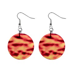 Red Waves Flow Series 4 Mini Button Earrings