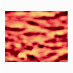 Red Waves Flow Series 4 Small Glasses Cloth