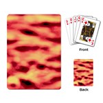 Red Waves Flow Series 4 Playing Cards Single Design (Rectangle) Back