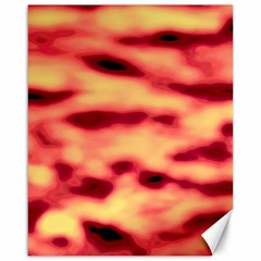 Red Waves Flow Series 4 Canvas 16  X 20  by DimitriosArt