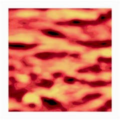 Red Waves Flow Series 4 Medium Glasses Cloth