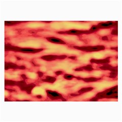 Red Waves Flow Series 4 Large Glasses Cloth (2 Sides)