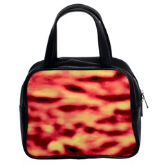 Red Waves Flow Series 4 Classic Handbag (Two Sides)