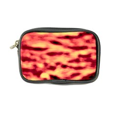 Red Waves Flow Series 4 Coin Purse by DimitriosArt