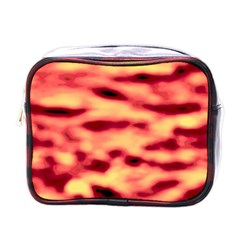 Red Waves Flow Series 4 Mini Toiletries Bag (One Side)