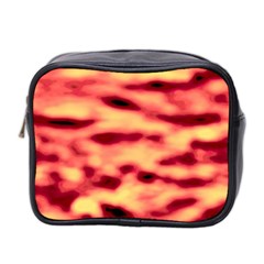 Red Waves Flow Series 4 Mini Toiletries Bag (two Sides) by DimitriosArt