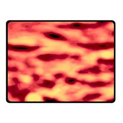 Red Waves Flow Series 4 Fleece Blanket (Small)