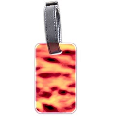 Red Waves Flow Series 4 Luggage Tag (two sides)