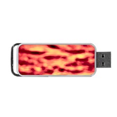 Red Waves Flow Series 4 Portable Usb Flash (two Sides) by DimitriosArt