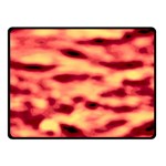 Red Waves Flow Series 4 Double Sided Fleece Blanket (Small)  45 x34  Blanket Front