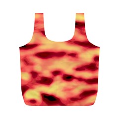 Red Waves Flow Series 4 Full Print Recycle Bag (M)