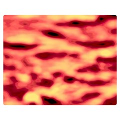 Red Waves Flow Series 4 Double Sided Flano Blanket (Medium) 