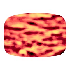 Red Waves Flow Series 4 Mini Square Pill Box by DimitriosArt